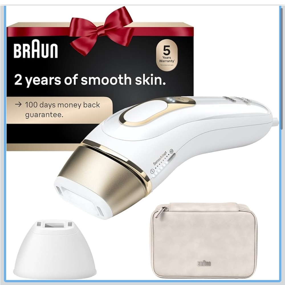 Braun IPL Hair Removal Device - White and Gold